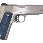 Colt Mfg O1073CCP Competition  38 Super 9+1 5" National Match Barrel, Stainless Steel Serrated Slide, Stainless Steel Frame w/Beavertail, Competition Blue G10 Grip