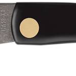 Case 00095 Sod Buster Jr. 2.80" Folding Skinner Plain Etched As-Ground Stainless Steel Blade Black Synthetic Handle