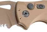 HOGUE K320A M17 3.5" AUTO FLDR - DROP POINT BLADE POLY TAN