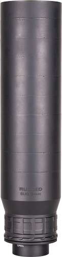 RUGGED SUPPRESSORS SUB 9 - 9MM HUB W/ RU3 LUG MOUNT BLACK