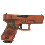 Glock 19 Gen 3 Custom "Texas Orange" Compact Handgun 9mm Luger 15rd Magazines (2) 4.02" Barrel USA