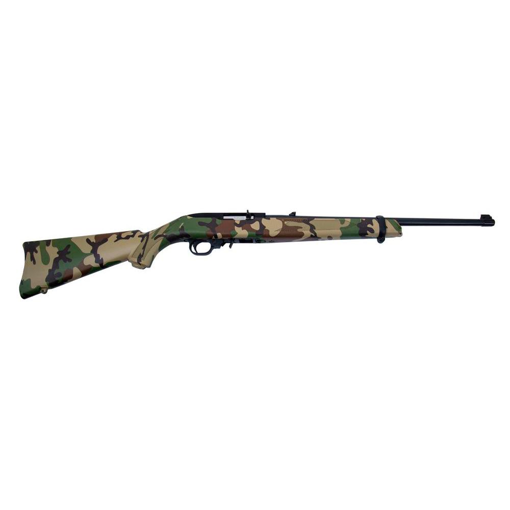 Ruger 10/22 "Woodsman" Rifle .22LR 10rd Magazine 18.5" Barrel Woodland Camo Stock