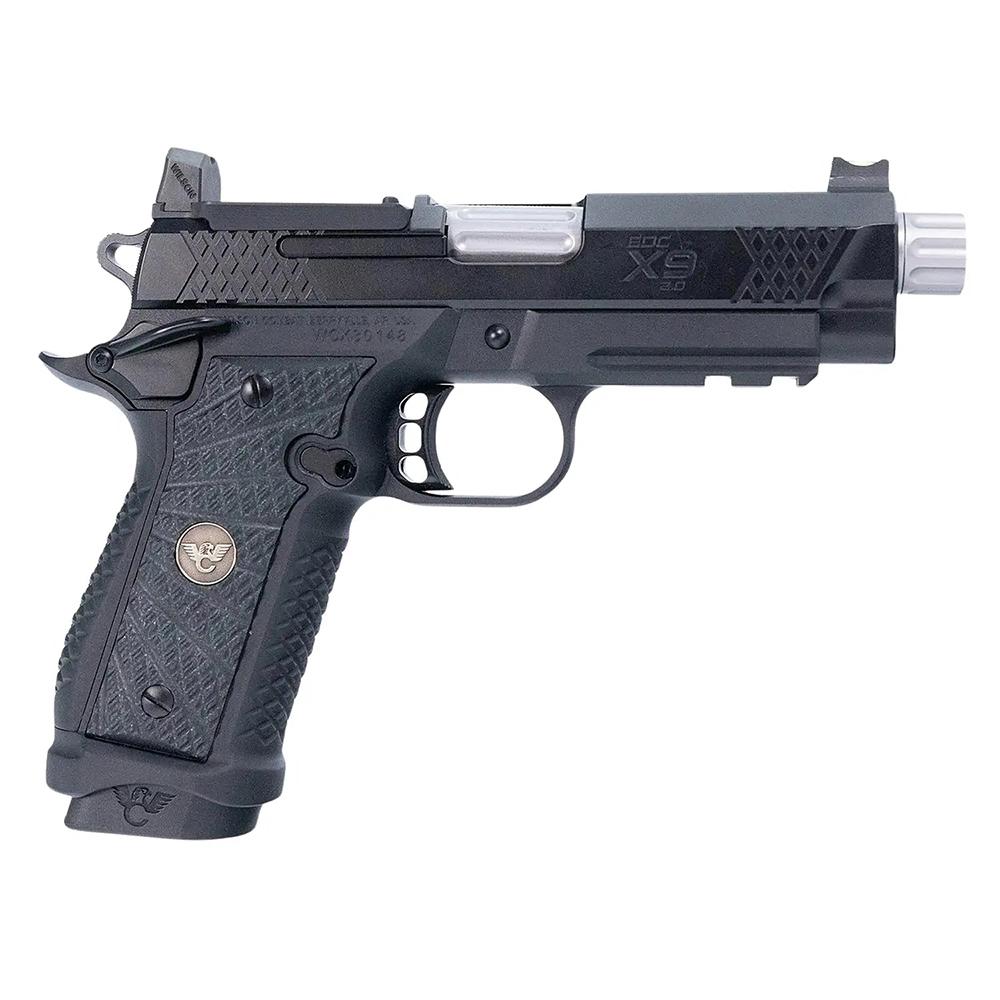 Wilson Combat EDC X9 2.0 Handgun 9mm Luger 18rd Magazine(2) 4" Threaded Barrel Lightrail Armor-Tuff Slide Anodize Frame