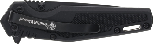 S&W KNIFE S.W.A.T SPRING ASST - 3" BLACK/BLACK LINER LOCK