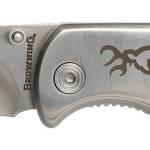 Browning 3220500B Buckmark Hunter 3" Folding Drop Point Plain Stonewashed 8Cr13MoV SS Blade/Jigged Bone Handle Boxed