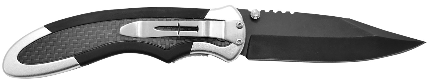 Camillus 19079 Chameleon  3.50" Folding Drop Point Plain Black Carbonitride Titanium AUS-8A SS Blade, Carbon Fiber/Aluminum Handle