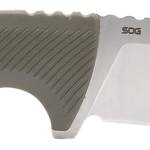 S.O.G SOG17060143 Tellus FX 4.20" Fixed Clip Point Plain Stonewashed Cryo 440C SS Blade, Olive Drab Textured GRN Handle, Blister Pkg