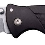 Cold Steel CSFLC3SPSSZ Verdict  EDC 3" Tanto Plain Folding 4116 Krupp SS Blade, Black Textured GFN Handle