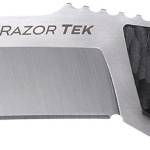 Cold Steel CSFX65RZR Razor Tek  EDC 6.50" Fixed Clip Point Plain Satin 4116 Krupp SS Blade, 6.13" Black Textured