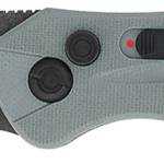 CobraTec Knives GRYDIABLOAUTO Diablo  3.50" Folding Black Stonewashed D2 Steel Blade, 4.75" Gray Textured G10 Scales Handle