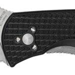 Spyderco C136PBK Persistence Lightweight 2.75" Folding Plain Satin 8Cr13MoV SS Blade, Black Bi-Directional Texturing FRN Handle