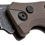 Boker 01BO483 Intention II  Folding Drop Point Plain D2 Steel Blade Brown G10 Handle