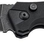 Boker 01BO796 Intention II  3.35" Folding Dagger Plain D2 Steel Blade Black G10 Handle