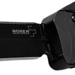 Boker 06EX244 3.39" Double Edge Dagger Plain Black D2 Steel Blade Aluminum Handle
