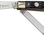 Boker 110824 Trapper 2.0 Clip Point/Spey Plain D2 Steel Blade Black Jigged Bone Handle