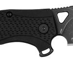 Kershaw 1423 Dawnstar  Tactical 3.50" Folding Hawkbill Plain Blackwash 8Cr13MoV SS Blade, Black Textured Glass Filled Nylon Handle