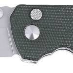 CRKT 2495GR SQUID XM 2.95" Folding Plain Stonewashed D2 Steel Blade, Green Micarta Handle