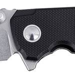 CRKT 2540 IBISD  EDC 3.09" Folding Plain Stonewashed D2 Steel Blade, Black G10 Handle