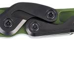 CRKT 4040BG Provoke  2.41" Folding Karambit Plain Bright Green Cerakote D2 Steel, Blade Bright Green Cerakote Aluminum Handle