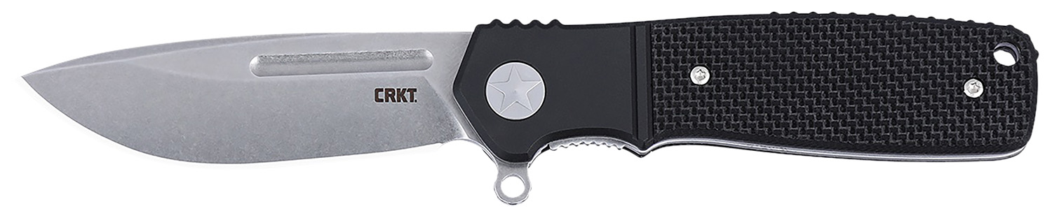 CRKT K246KXP Homefront  EDC Compact 2.91" Folding Aluminum/G10 Plain Stonewashed S35VN SS Blade, Black G10 Handle