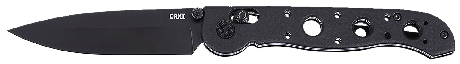 CRKT M16-03XK M16 03XK EDC 3.57" Folding Spear Point Plain Black EDP D2 Steel Blade, Black Grivory Handle