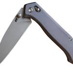 Schrade 1215384   3.40" Folding Drop Point Plain Stainless Steel Blade, Black Aluminum Handle