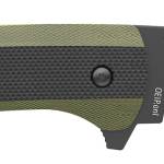 Outdoor Edge VX430BC Razor VX4  3" Folding Plain Black/Green