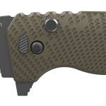 Outdoor Edge XD130AC Razor XD1  3" Folding Sheepsfoot/Utility Plain 420J2 SS Blade Heavy Duty Tan Glass-Filled Nylon Handle