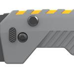 Outdoor Edge XDS230AC Razor XD2  3" Folding Plain 420J2 SS Blade Gray/Yellow