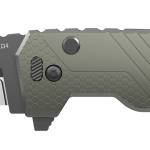 Outdoor Edge XDS430AC Razor XD4  3" Folding Serrated 420J2 SS Blade Green