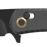 Outdoor Edge SL1C Sentinel  3.15" Folding Drop Point Plain Black Oxide 8Cr13MoV SS Blade G10 Handle