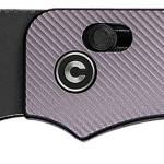 Civivi Knives C23074-2 Baby Banter 2 2.34": Folding Drop Point Plain Black Stonewashed Nitro-V Steel Blade, Purple Textured Aluminum Handle
