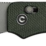 Civivi Knives C23074-3 Baby Banter 2 2.34" Folding Drop Point Plain Gray Stonewashed Nitro-V Steel Blade, Green Textured Canvas Micarta Handle