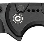 Civivi Knives C22025D-1 Sentinel Strike II 3.70" Folding Plain Black Stonewashed Nitro-V Steel Blade, Black Textured FRN Handle