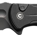 Civivi Knives C23053-1 Incindie  3.48" Folding Spear Point Plain Black Stonewashed 14C28N Steel Blade, Black Textured G10 Handle