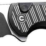 Civivi Knives C23040B-1 Stormhowl  3.30" Folding Clip Point Plain Black Stonewashed Nitro-V Steel Blade, Milled Black Aluminum Handle