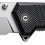 Civivi Knives C23024-1 Bhaltair  3.98" Folding Tanto Plain Stonewashed 14C28N Steel Blade, Black Textured G10 Handle