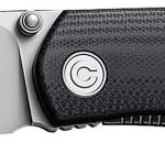 Civivi Knives C22007-1 Sokoke  EDC 3.35" Folding Drop Point Plain Bead Blasted 14C28N Steel Blade, Black G10 Handle