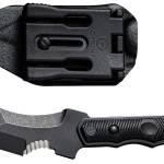 Civivi Knives C20037B-1 Orthrus  3.76" Fixed Karambit/Straight Black Stonewashed Nitro-V Steel Blade, 4.30" Black w/Finger Ring G10 Handle