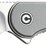 Civivi Knives C907B Elementum  2.96" Folding Tanto Plain Black Stonewashed D2 Steel Blade, 4.03" Gray Textured Micarta Handle