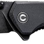 Civivi Knives C2023C Brazen  3.46" Folding Tanto Black Stonewashed D2 Steel Blade, Black Textured G10 Handle