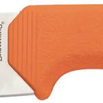 Browning 3220554 Sharp Ridge Skinner 3.50" Fixed Drop Point Plain 8Cr13MoV SS Blade, Orange Anti-Skid Rubber Handle