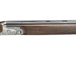 Rizzini USA 2203-1228 Aurum EVO 12 Gauge Break Open 3" 2rd 28" Black Over/Under Vent Rib Barrel, Coin Anodized Receiver Engraved w/Game Scene, Fixed Turkish Walnut Stock w/Prince of Whales Grip