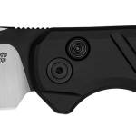 Kershaw 7305 Launch 23 Automatic 3.30" Folding Trailing Point Plain Black Cerakote/Satin CPM 154 SS Blade, Black Anodized Aluminum Handle