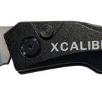 Xcaliber Knife Company  Switch Blade  3.25" Folding Sheepsfoot Plain Stainless D2 Steel Blade, 4.50" Black Aluminum Handle