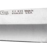 Case 07316 Chef's  8" Fixed Plain Mirror Polished Tru-Sharp SS Blade, Walnut Handle