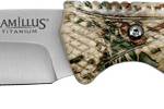 CAMILLUS MASK FIXED BLADE - 4" SS DROP POINT BLADE CAMO