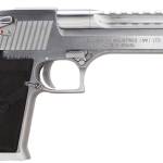 Magnum Research DE44BC Desert Eagle Mark XIX 44 Rem Mag Caliber with 6" Picatinny Barrel, 8+1 Capacity, Overall Brushed Chrome Finish Carbon Steel, Beavertail Frame, Serrated Slide & Black Rubber Grip