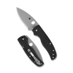 SPYDERCO SHAMAN LTWT 3.58" BLK/SLV