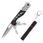 Smith & Wesson Multitool Folding Knife 3" Drop Point Blade Black with Light